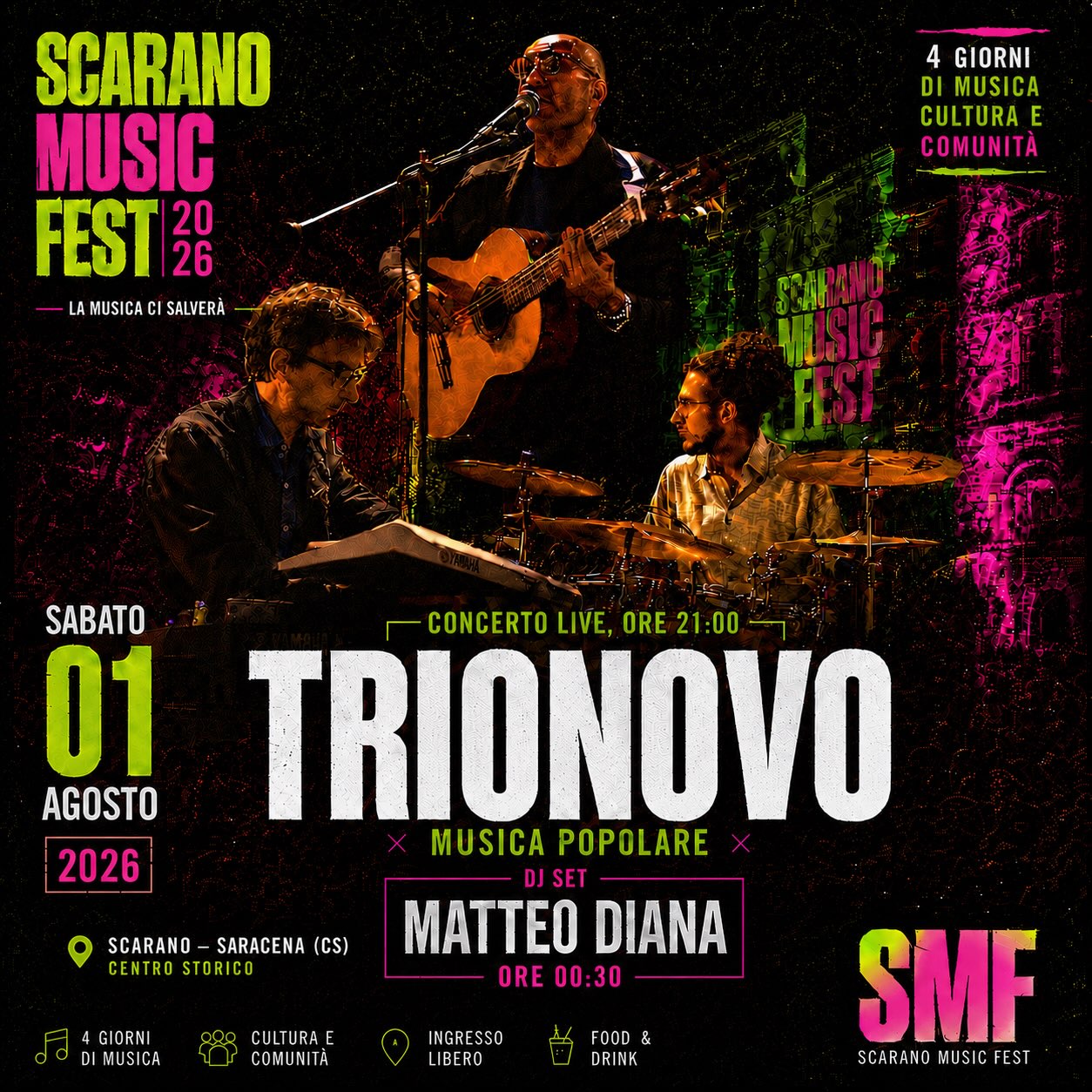 Locandina 1 agosto: Trionovo e DJ Matteo Diana